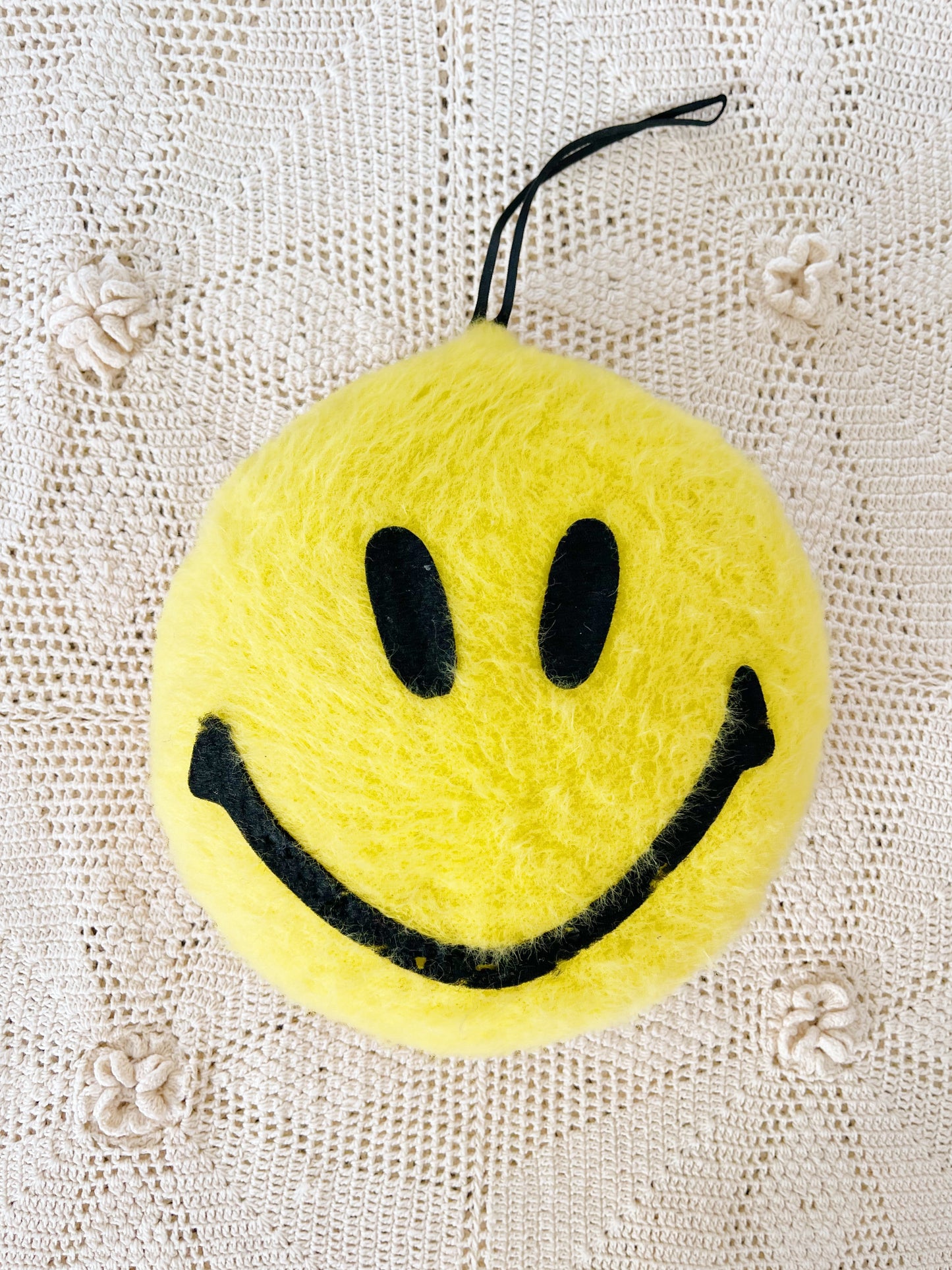 1970’s Smile Face Plush Cushion 2pc Set.