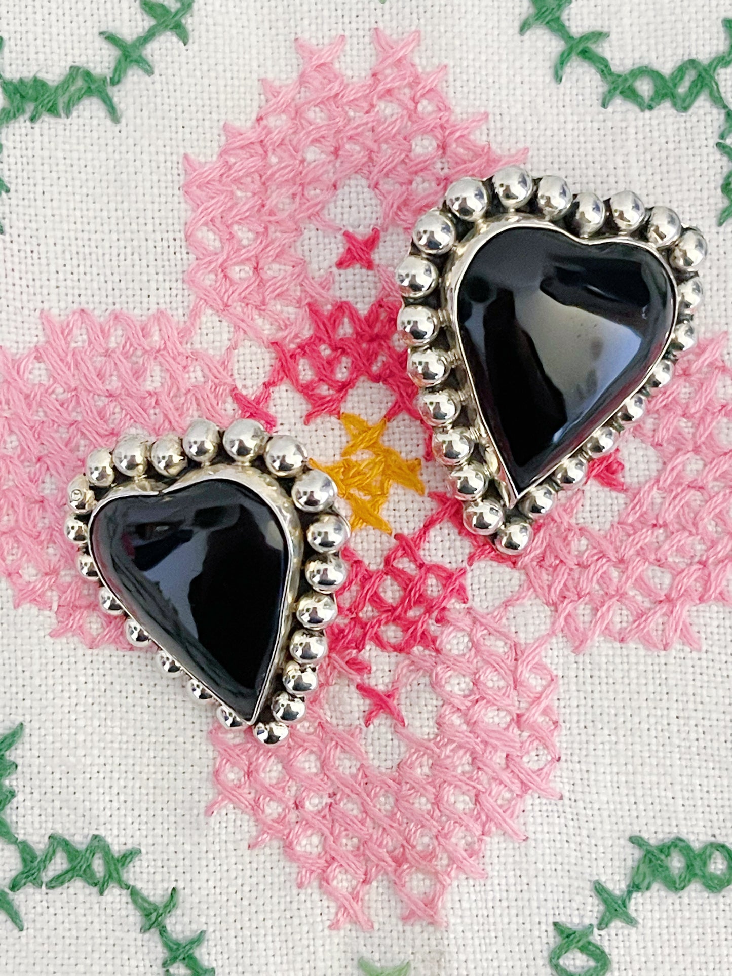 Vintage Large Heart Silver Pierce.