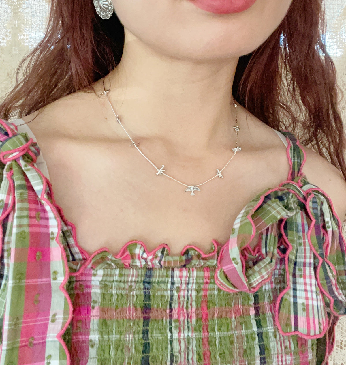 Zuni Silver Animal Fetishes Necklace (Medium)