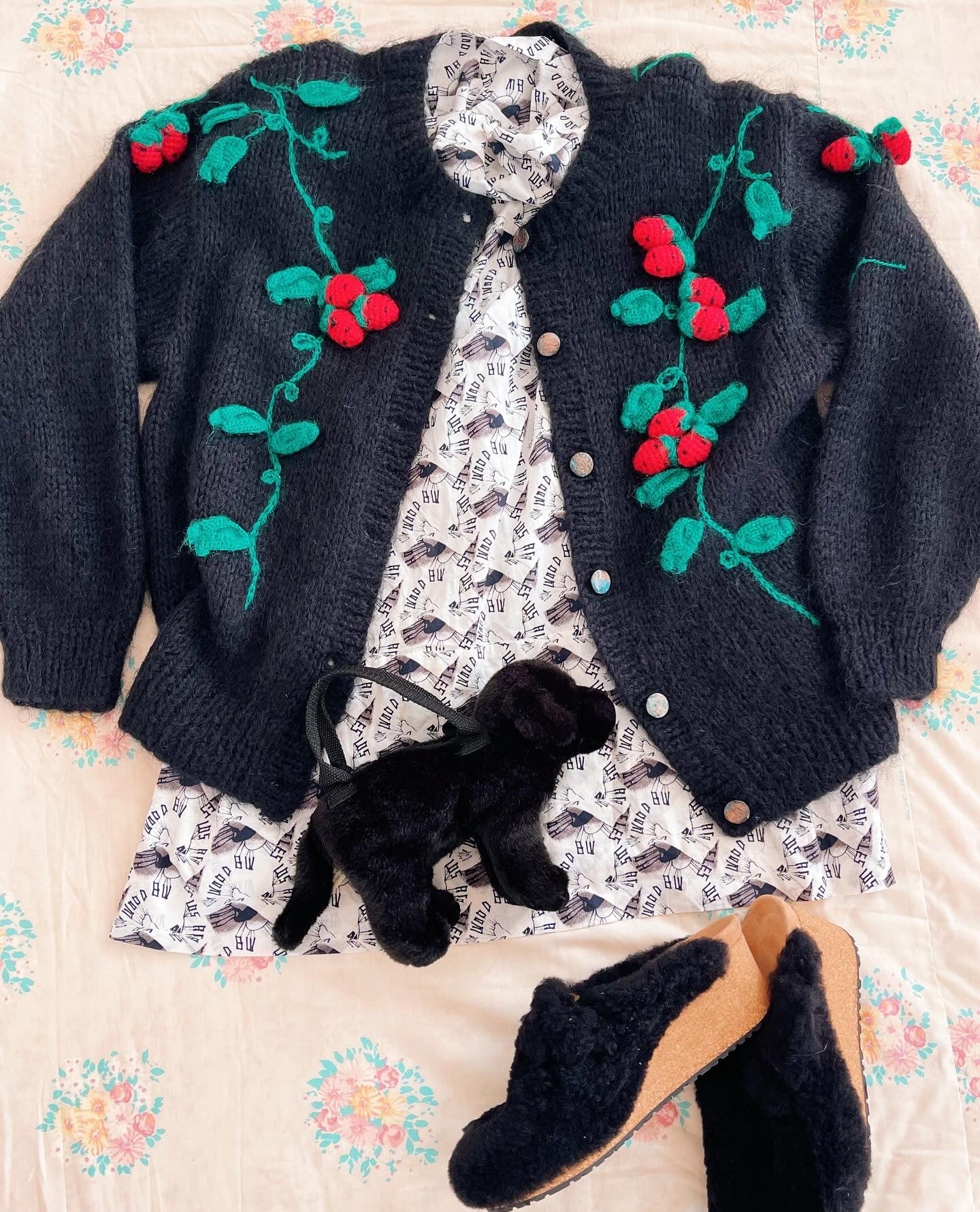 1980s Strawberry’s Mohair Cardigan.