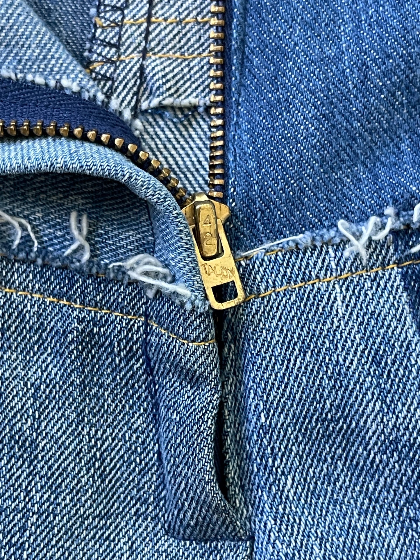 1970s Vintage Patchworks Denim Skirt