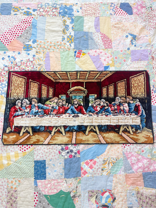 Vintage The Last Supper Tapestry and Rug