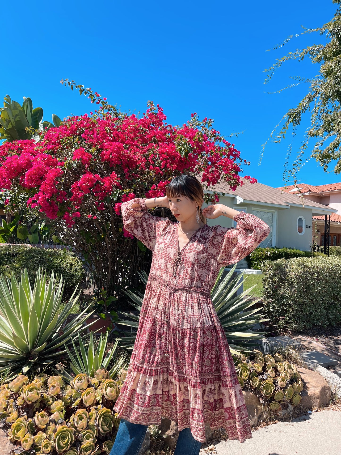 1970‘s PHOOL Indian Cotton Dress.