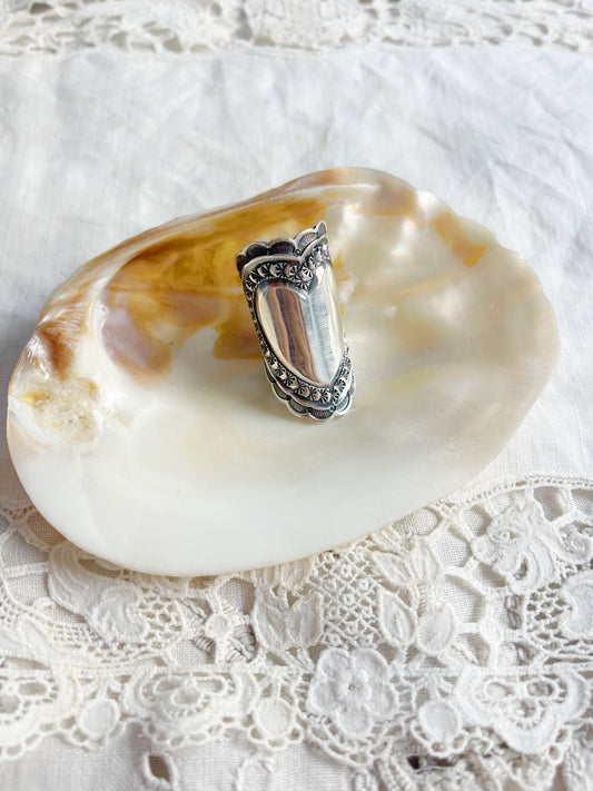 Sunshine Reeves Big Heart Band Ring