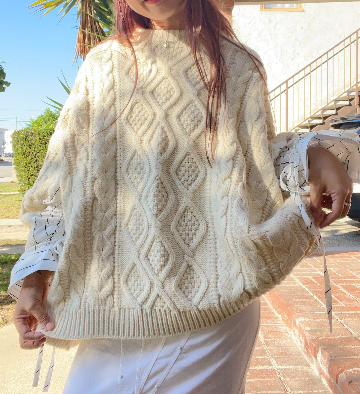 Large Size Wide Knit Sweater