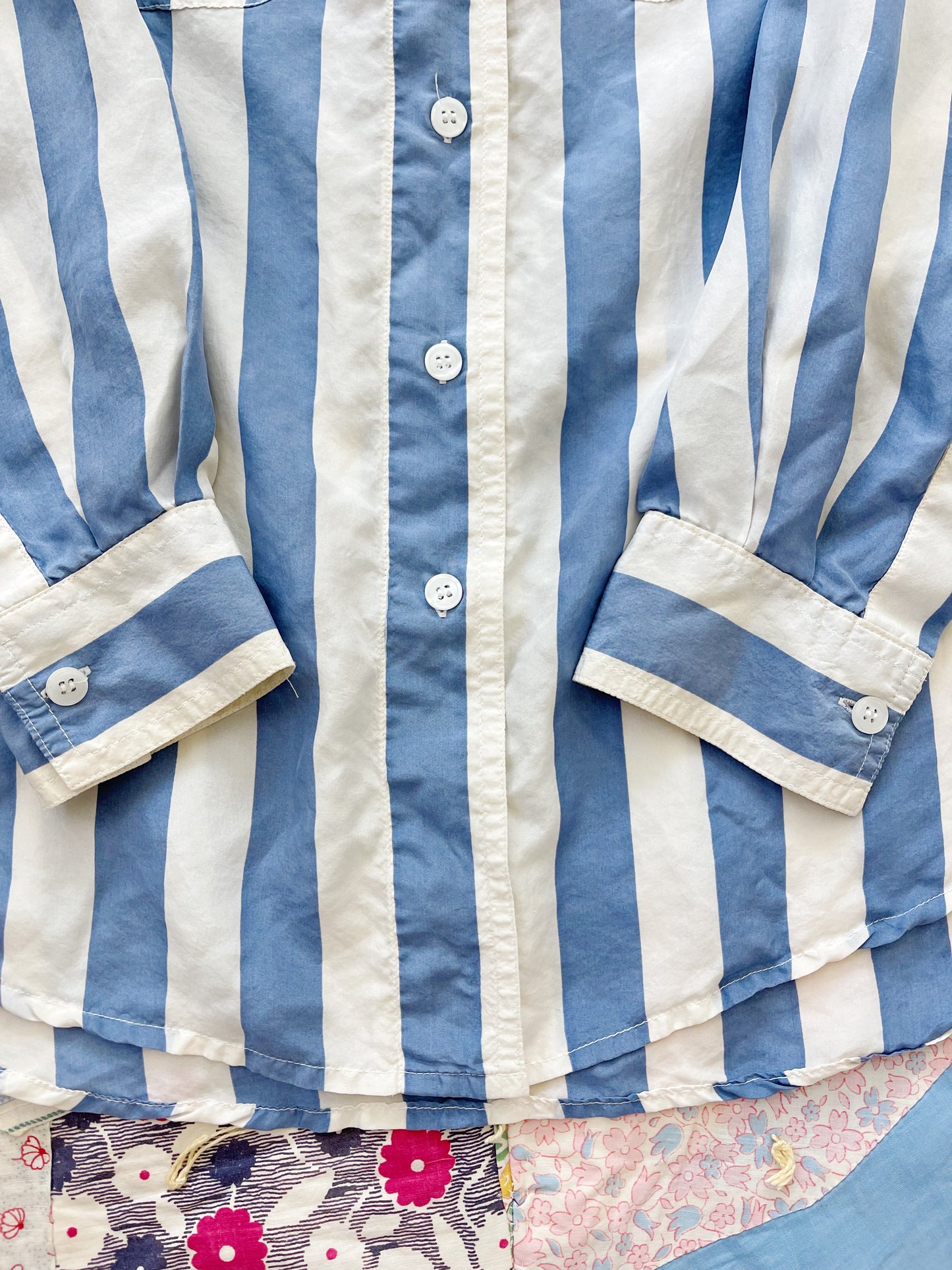 1990s Striped Silk Shirt