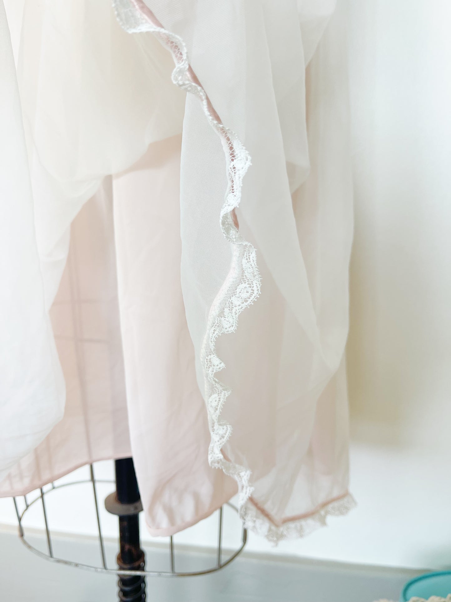 1990s Sheer Baby Pink Babydoll
