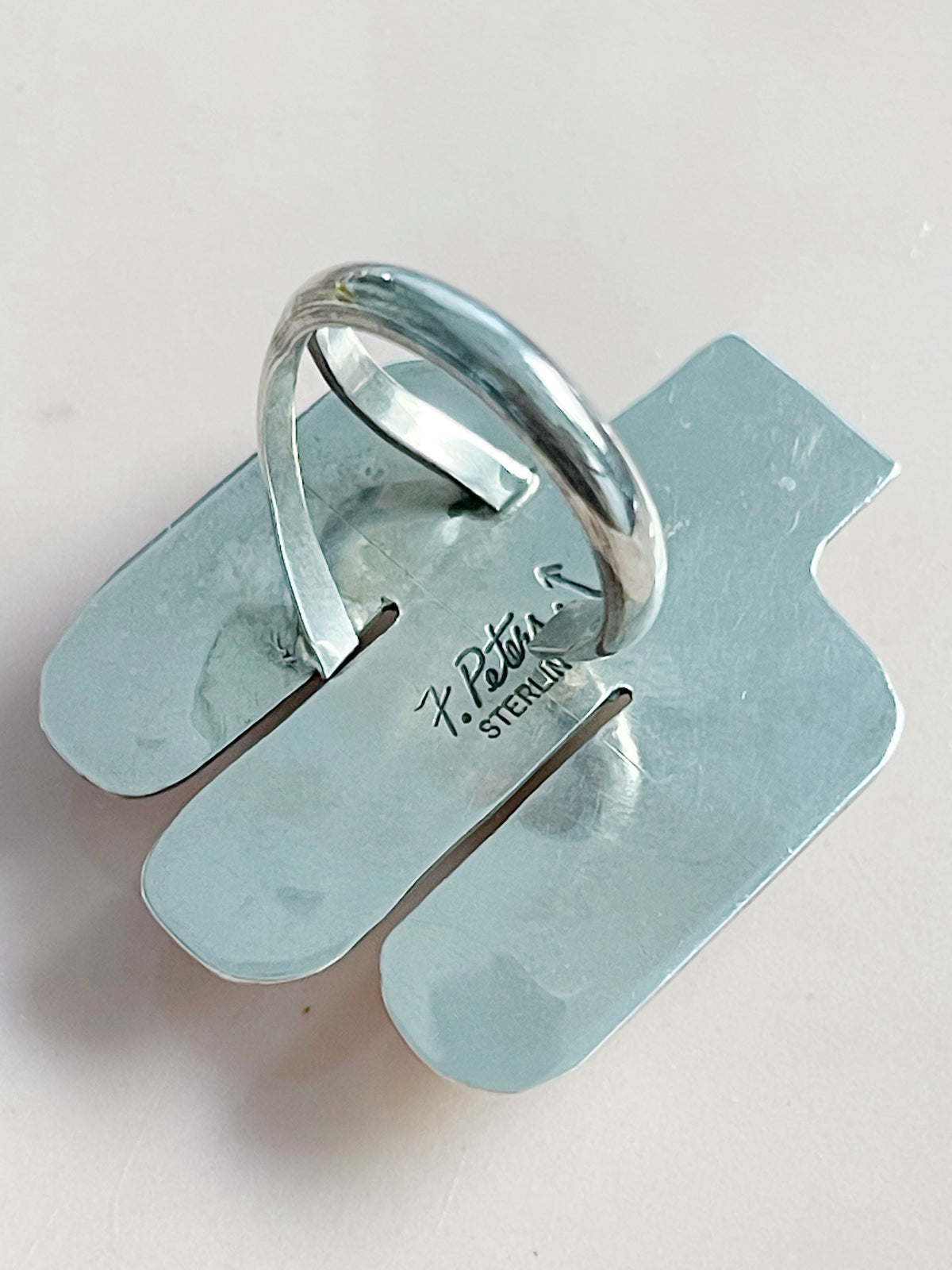 Fred Peters Cactus With Turquoise Ring