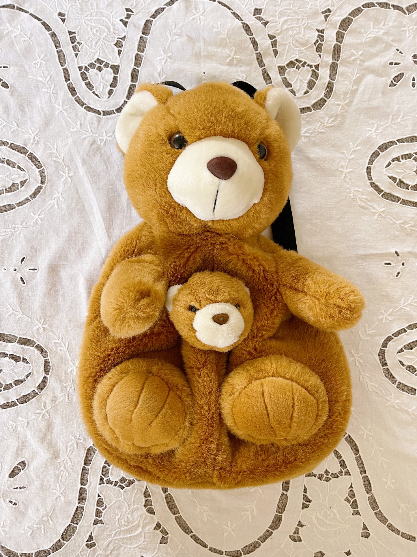 1990’s Hugging Bear Plush Backpack.