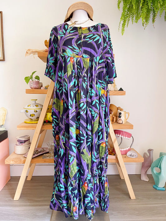 1990’s ERIKA TAYLOR Cotton Long Dress.