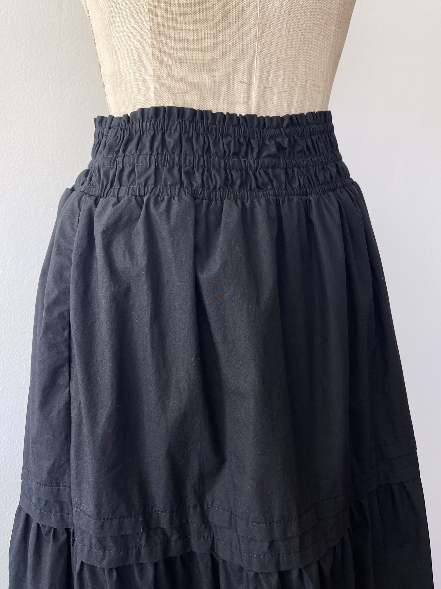 Black Flare Long Skirt
