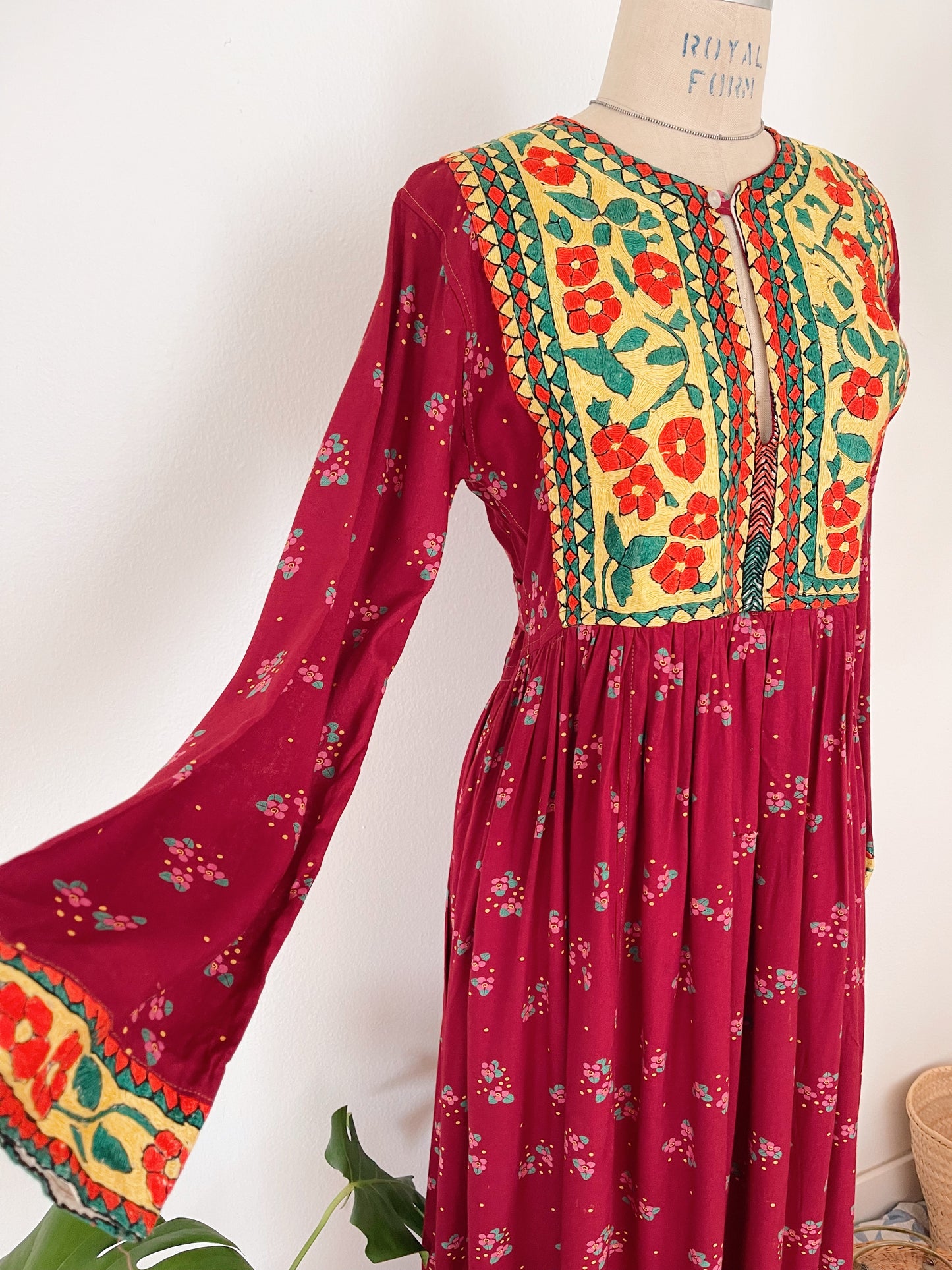 Vintage Afghan Long Dress