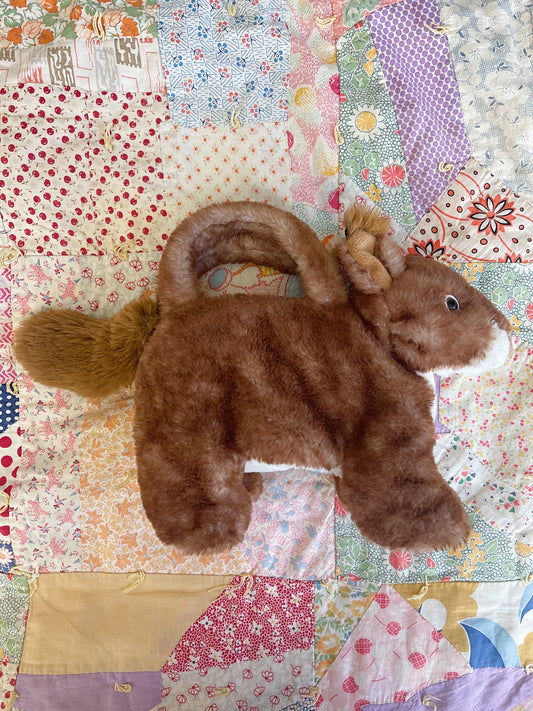 Squirrel Plush Hand Bag