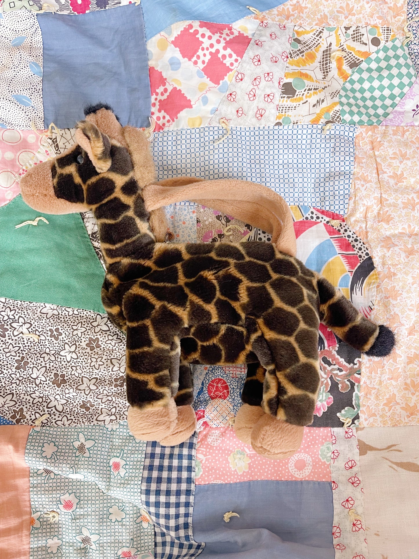 Giraffe Plush Hand Bag Purse