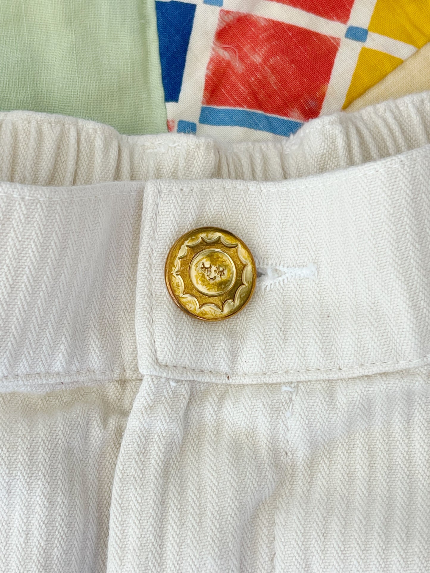 High-Waisted Cotton Pants