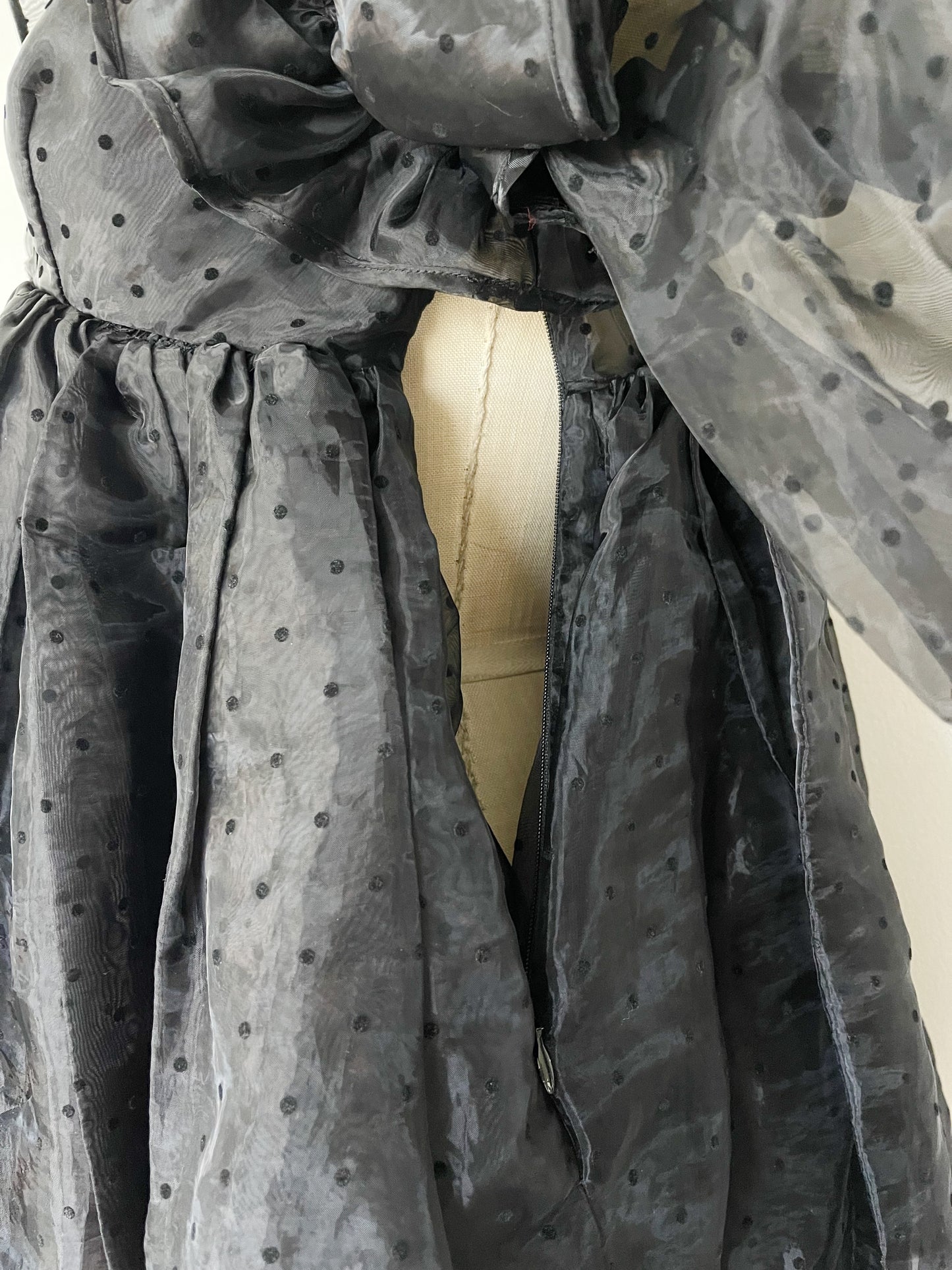 Black Dots Sheer Dress