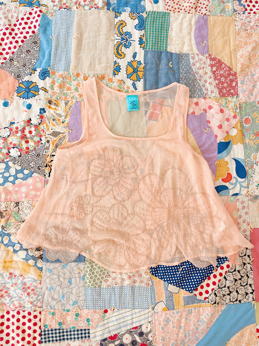 Baby Pink on Tiny Beaded Tops