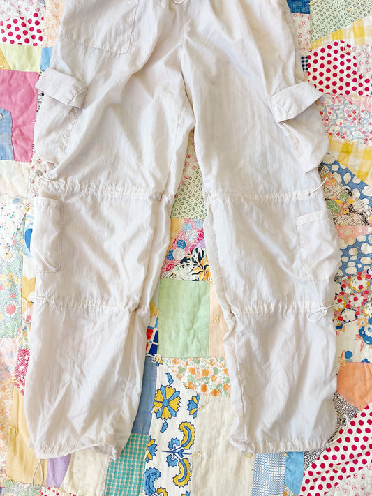 Off-White Colored Nylon Pants