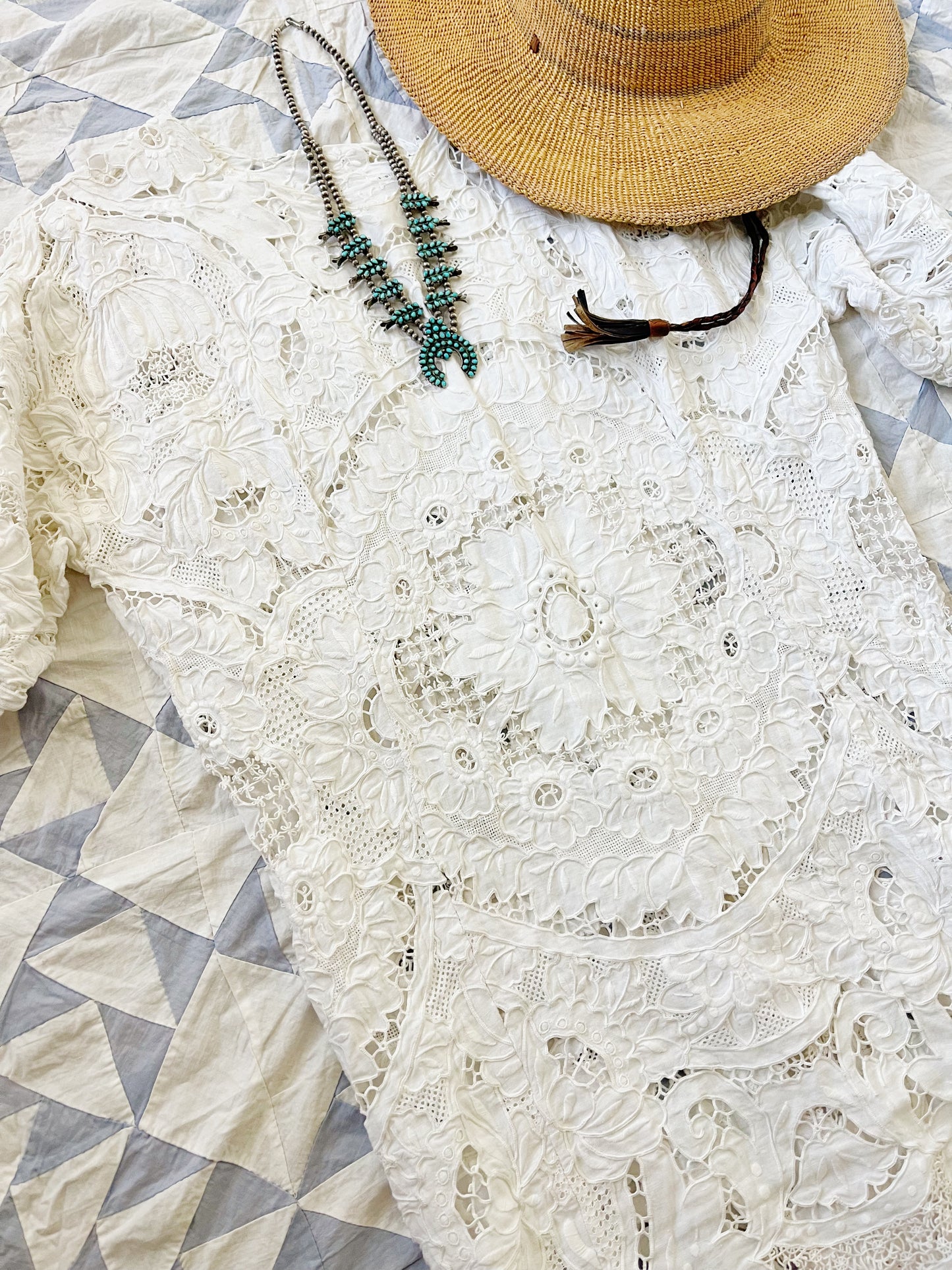 Vintage Cotton Tablecloth Dress