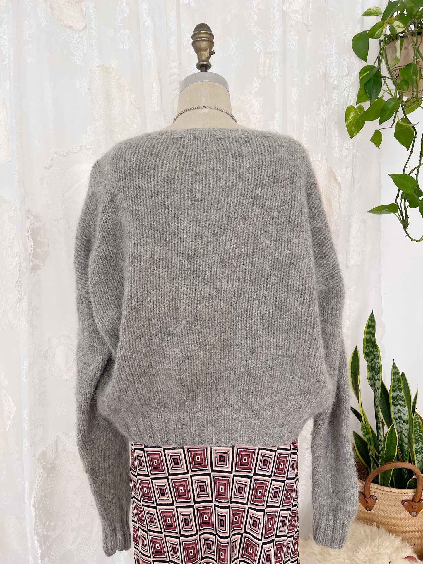 Vintage Wool Panda Sweater