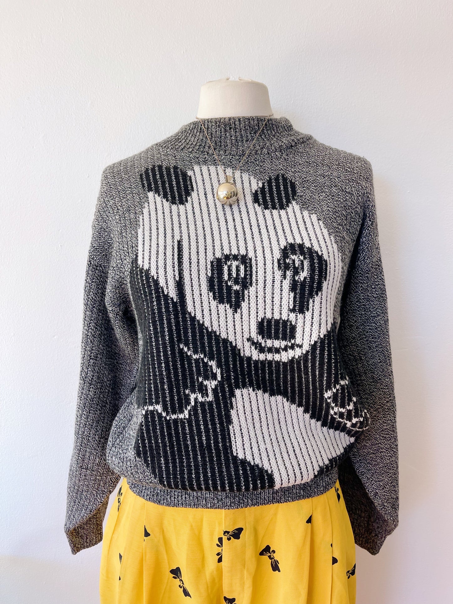 1980s Panda Knit Sweater