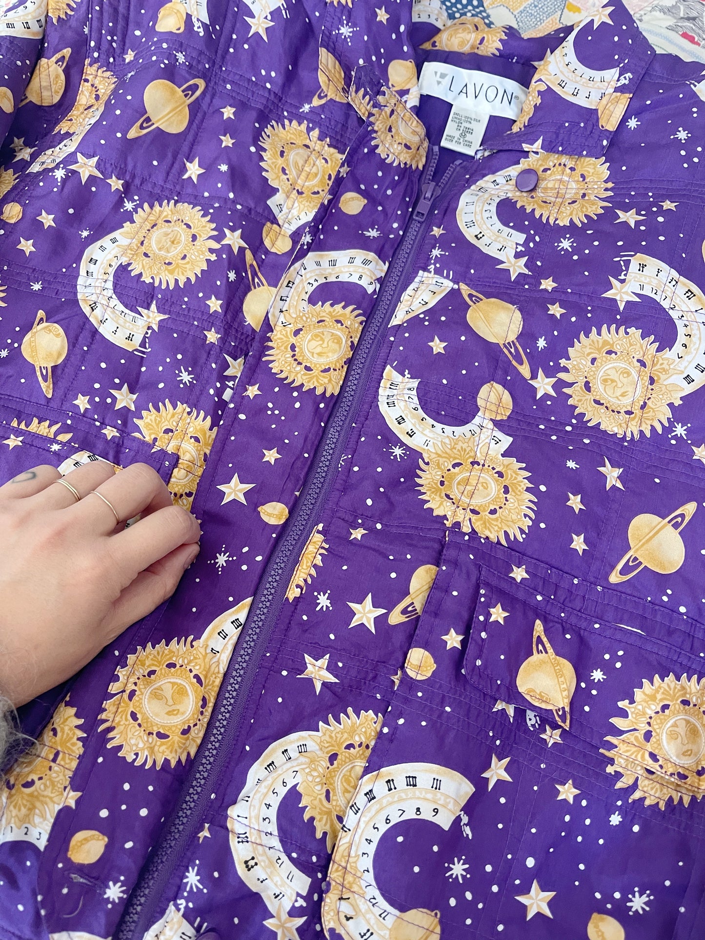 1990s Moon and Sun Silk Blouson