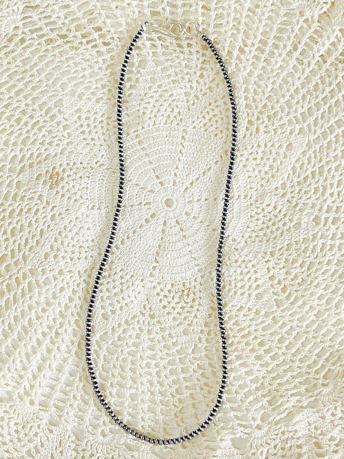 Navajo Micro Pearl Necklace 2mm 14inc.
