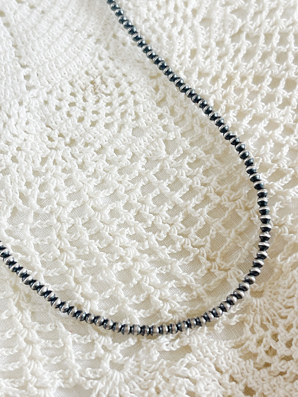 Navajo Micro Pearl Necklace 2mm 14inc.