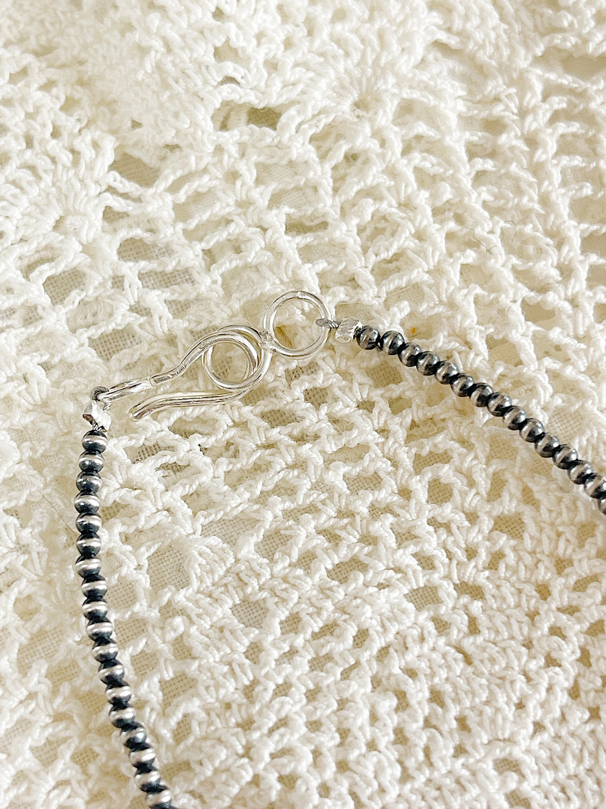 Navajo Micro Pearl Necklace 2mm 14inc.