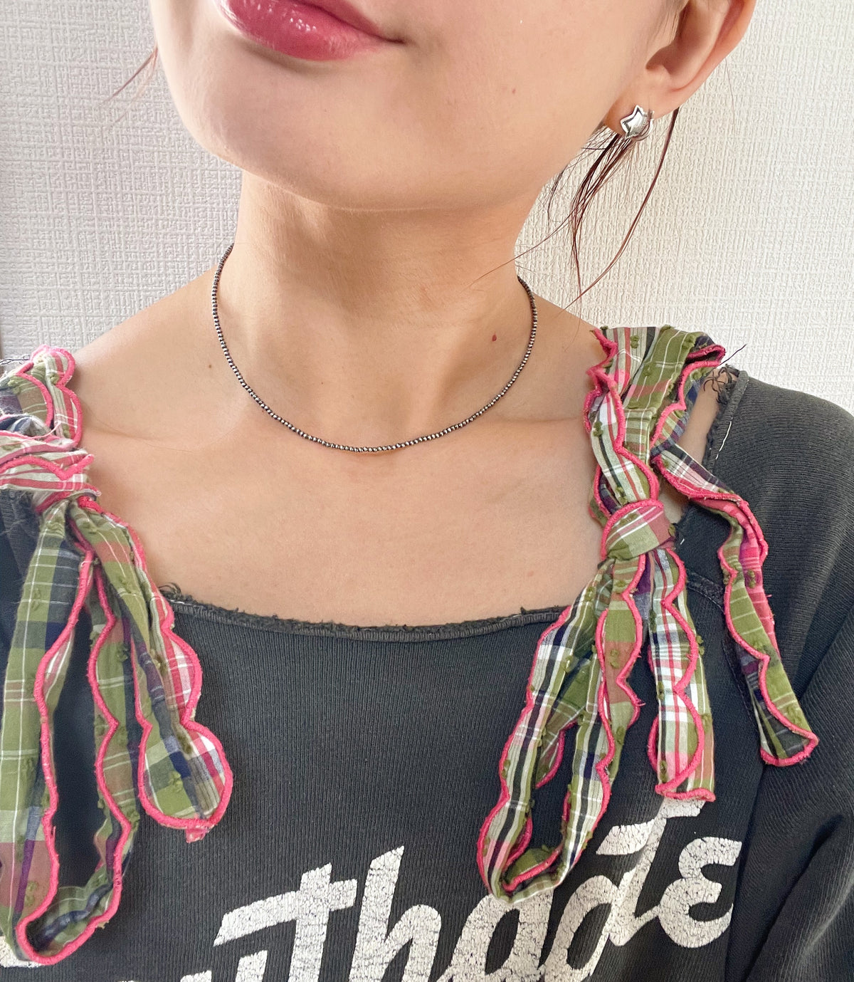Navajo Micro Pearl Necklace 2mm 16inc.