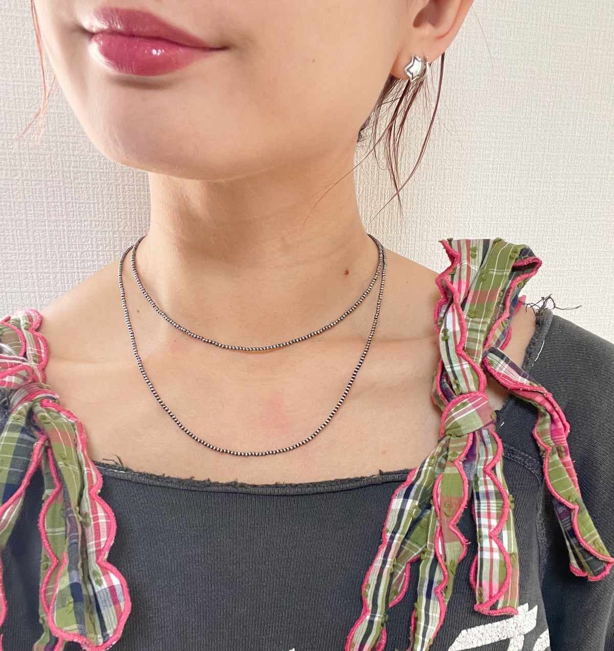 Navajo Micro Pearl Necklace 2mm 16inc.