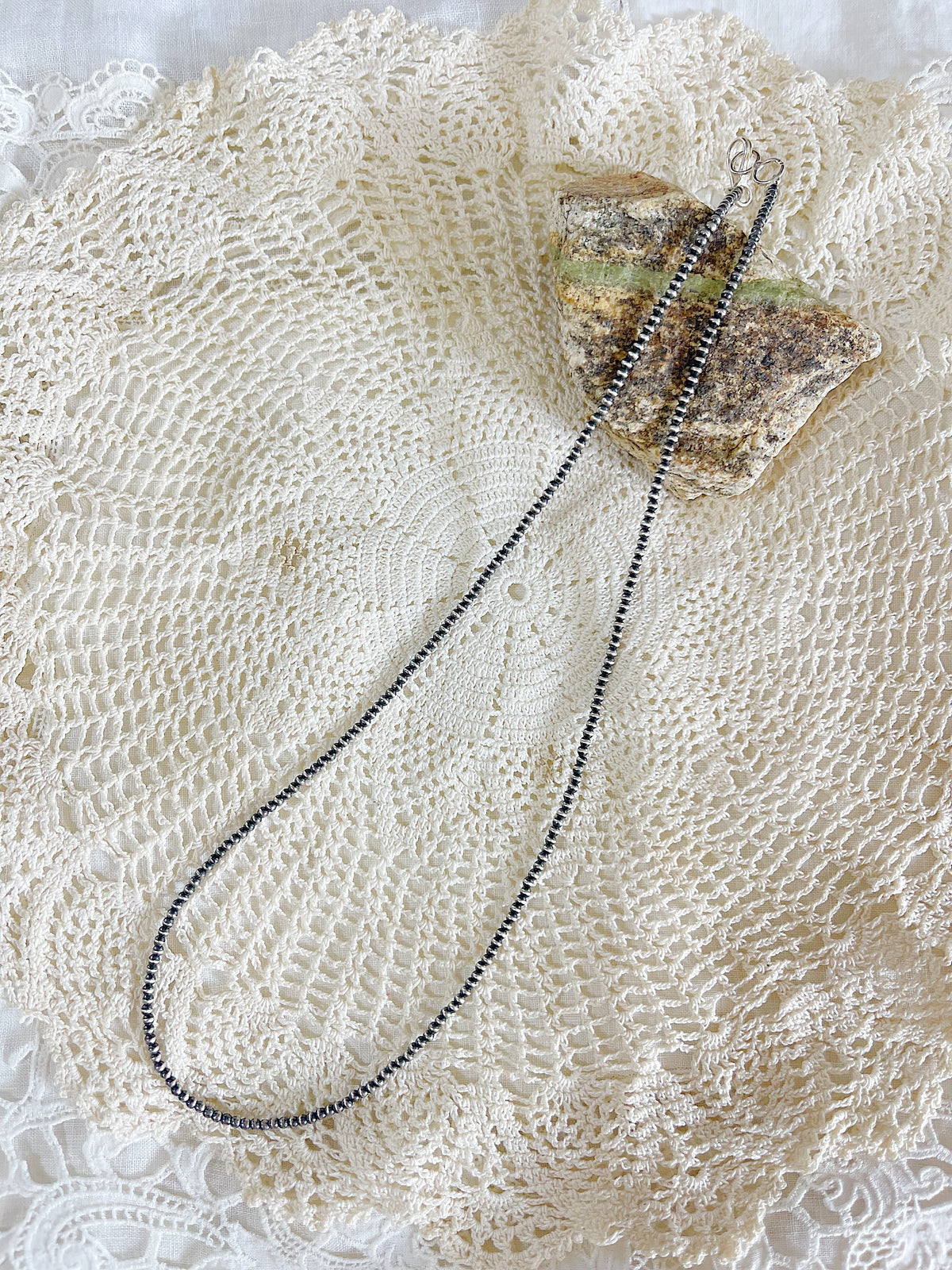 Navajo Micro Pearl Necklace 2mm 18inc.