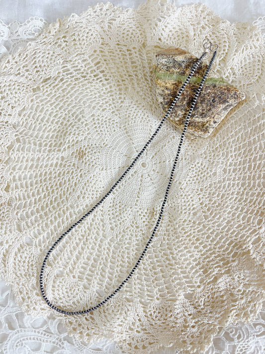 Navajo Micro Pearl Necklace 2mm 18inc.