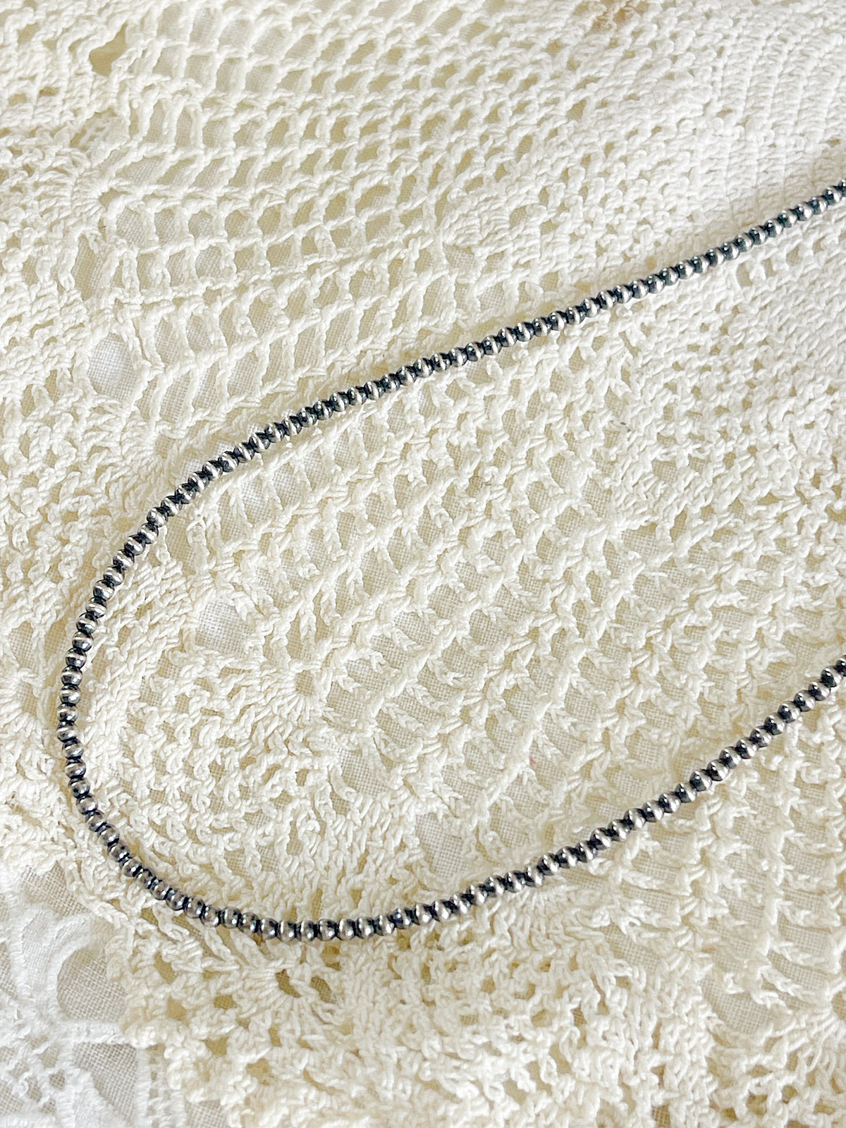Navajo Micro Pearl Necklace 2mm 18inc.