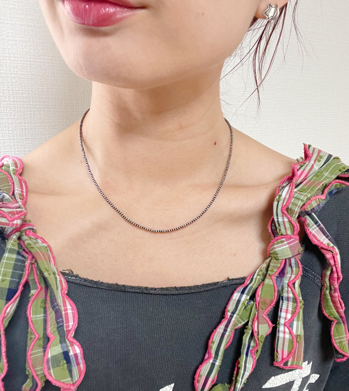 Navajo Micro Pearl Necklace 2mm 18inc.