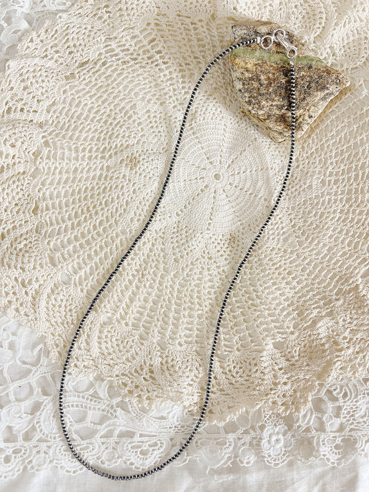 Navajo Micro Pearl Necklace 2mm 20inc.