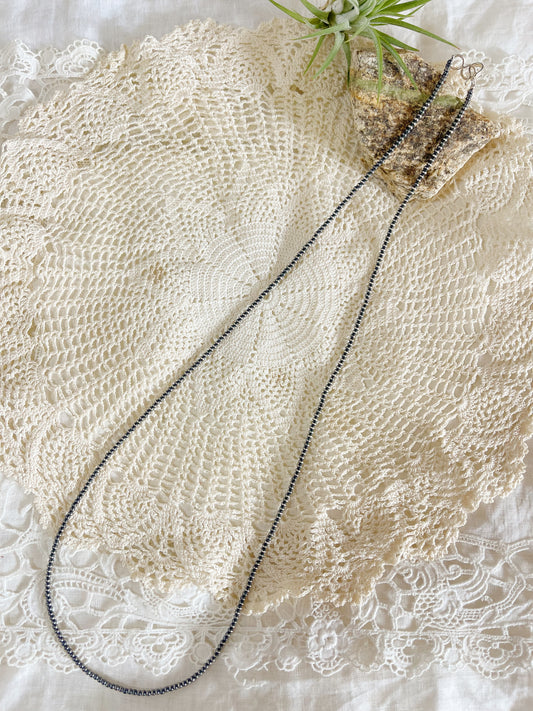 Navajo Micro Pearl Necklace 2mm 24inc.