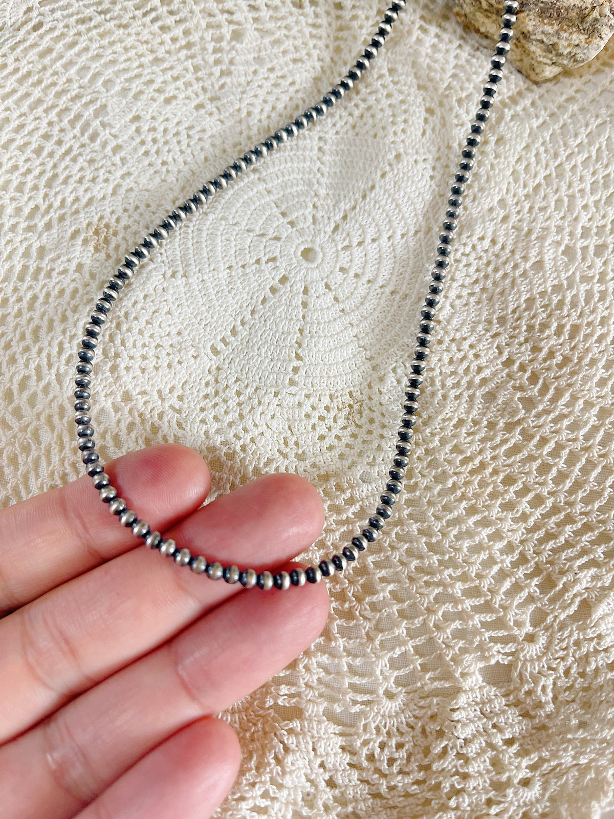 Navajo Pearl Necklace 3mm 14inc.
