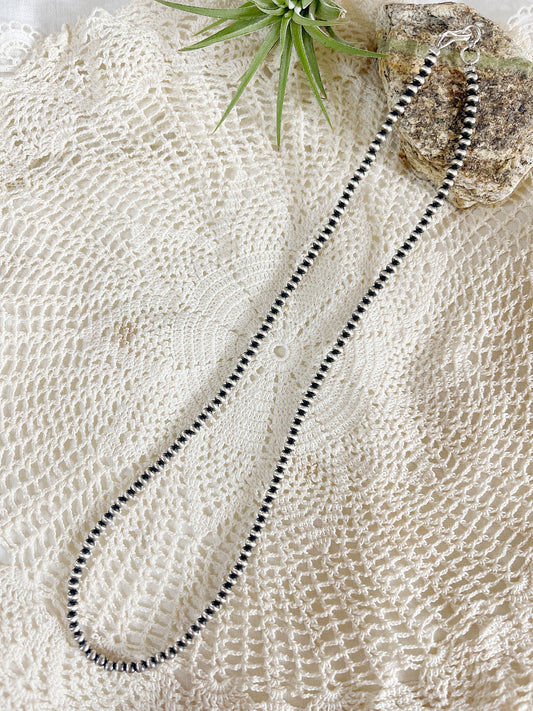 Navajo Pearl Necklace 3mm 16inc.