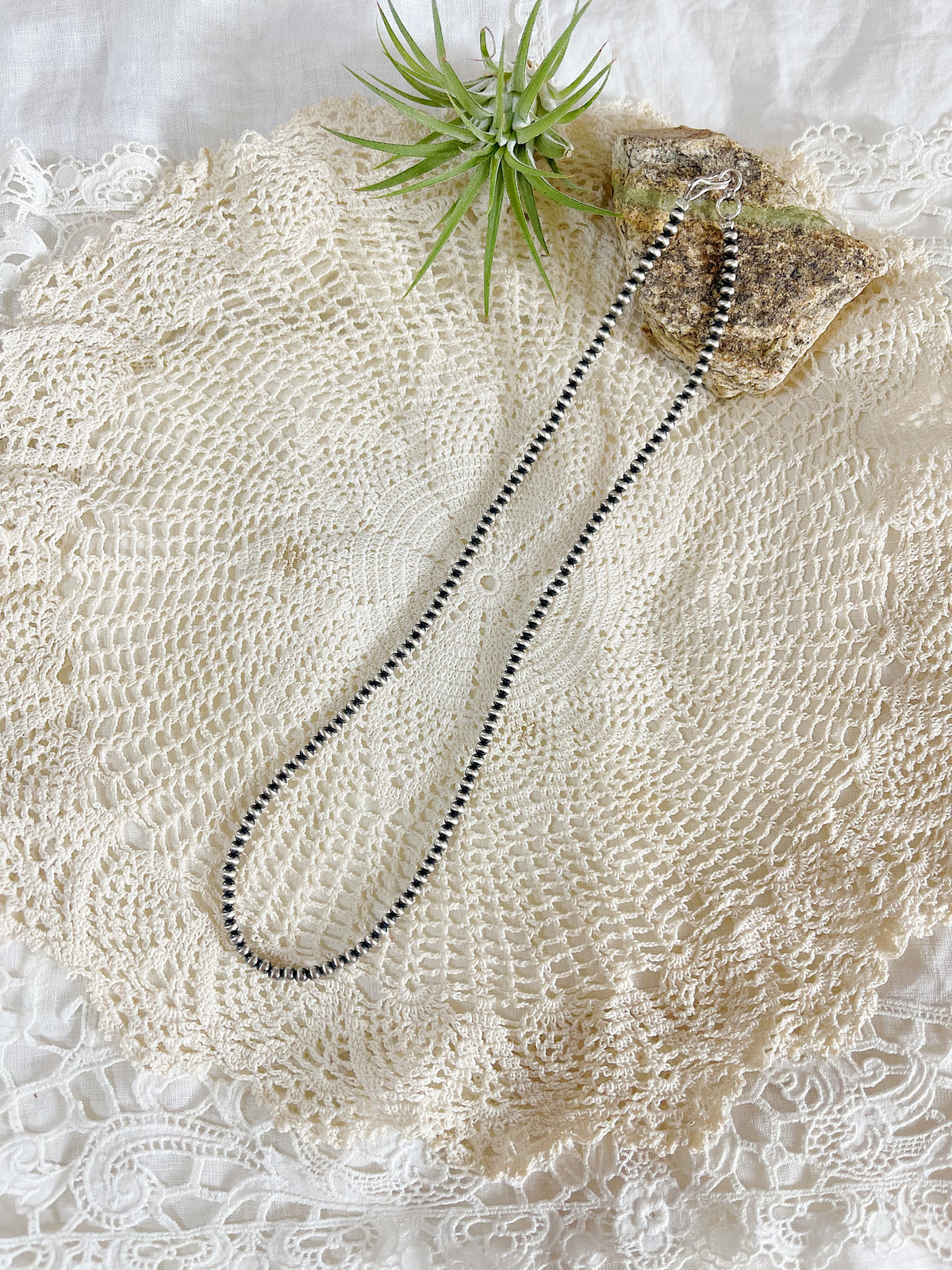Navajo Pearl Necklace 3mm 16inc.