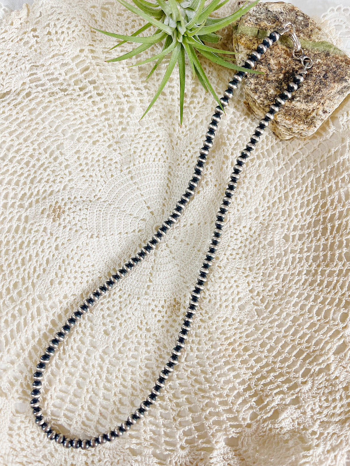 Navajo Pearl Necklace 4mm 16inc.