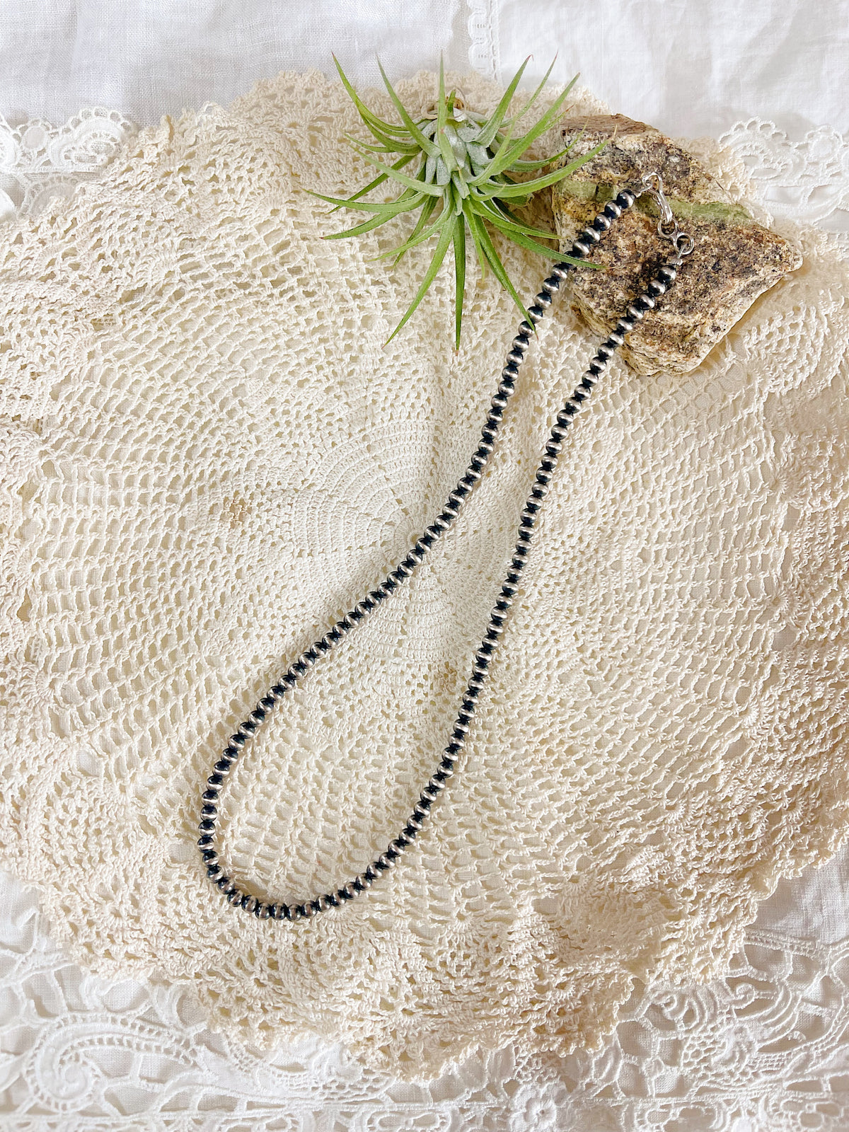 Navajo Pearl Necklace 4mm 16inc.