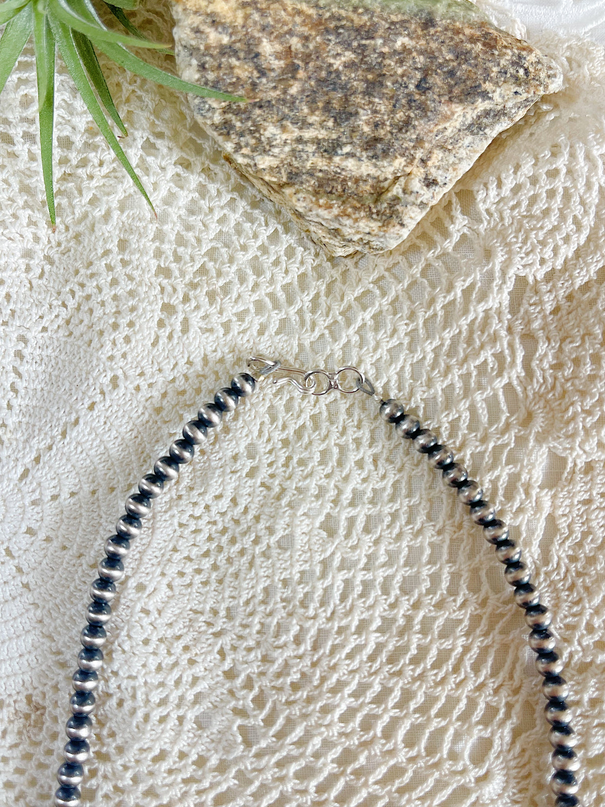 Navajo Pearl Necklace 4mm 16inc.