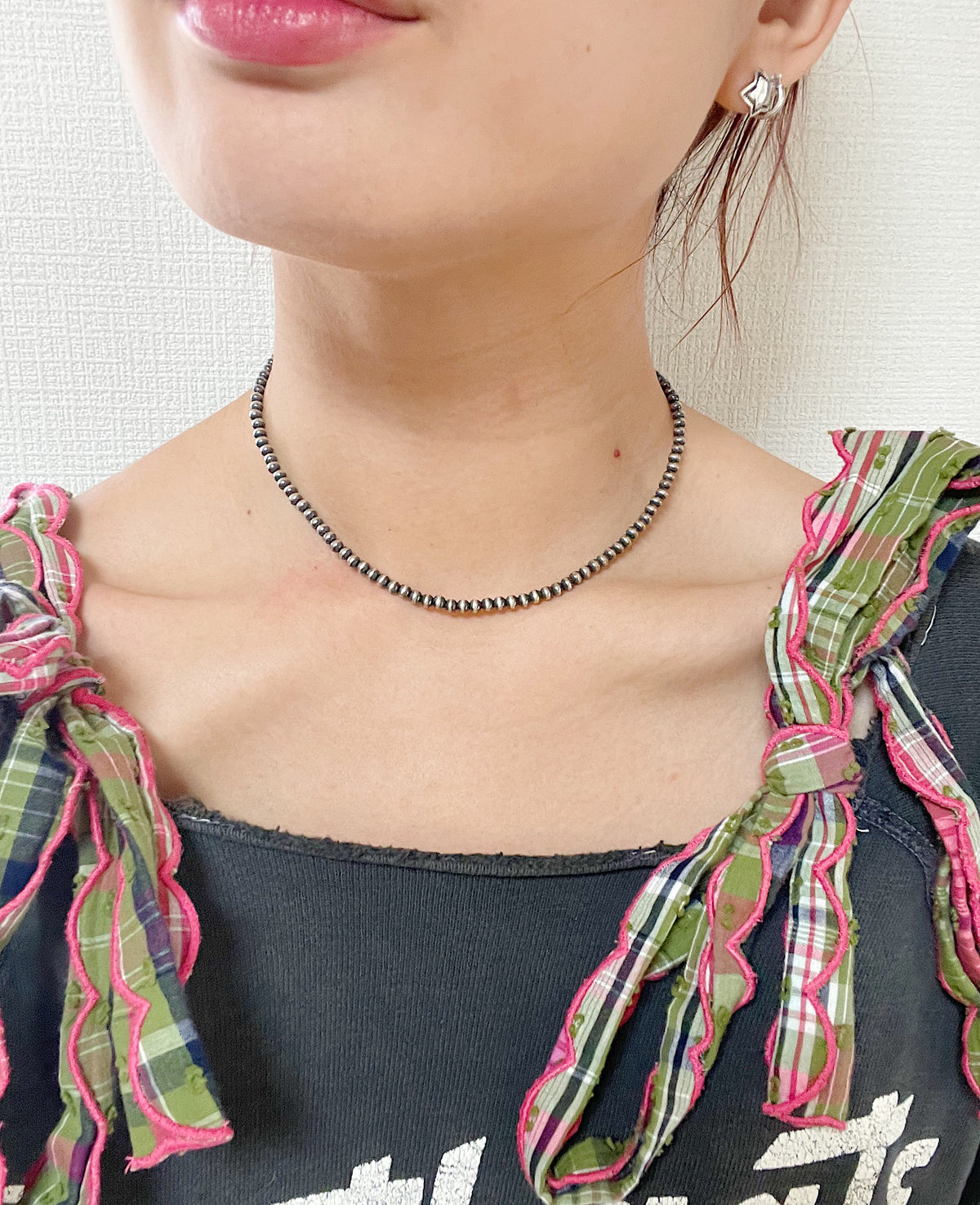 Navajo Pearl Necklace 4mm 16inc.