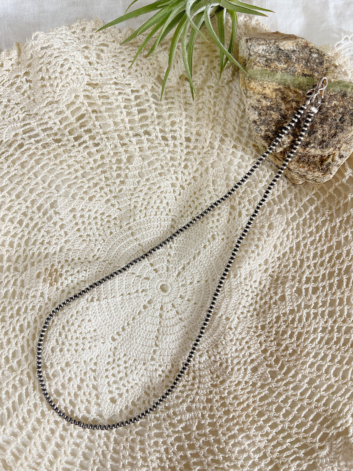 Navajo Micro Pearl Necklace 2mm 14inc.