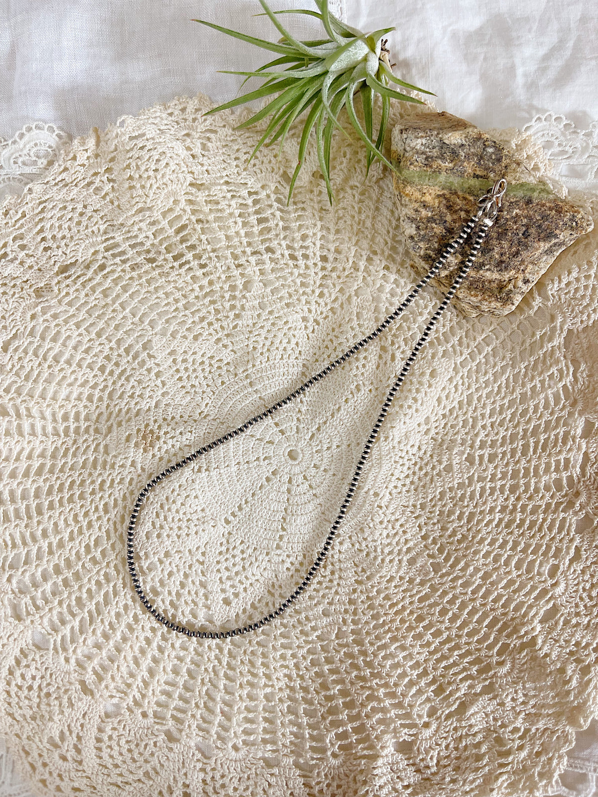 Navajo Micro Pearl Necklace 2mm 14inc.